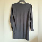 Athleta  Black V-Neck Knee Length Shift Shirt Dress Womens S Modest Minimalist Photo 6