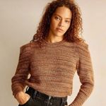 Madewell Space Dyed Prentiss pullover sweater with long sleeves, cap shoulder Photo 0