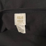 Vintage Karla Marie Applique Snowman Maxi Dress Black Slit Hem Size 2X Photo 5