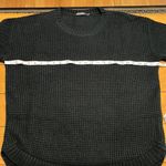 Merokeety  waffle knit black long sleeve sweater size XXlarge. Photo 9