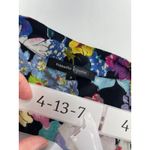 Nanette Lepore Nanette Lepore Shirt Womens 6 Black Multicolor Floral Boquet Wrap Top Photo 5