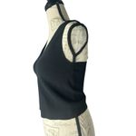 Diane Von Furstenberg  Black Cropped Tank Top‎ Thick Size Small Photo 2