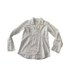 Novica womens small white Lilly of the Incas button front blouse was embroidered Photo 2