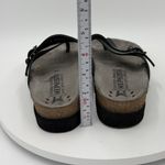 Mephisto Womens Helen Plus Sandal Size 36 US 6 Black Nubuck Leather Thong Slide Photo 4
