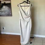 House Of CB  Laria Ecru Vegan Leather‎ Maxi dress Cream Cocktail NWOT Size XL Photo 11