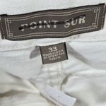 J.Crew  POINT SUR White Denim Jeans Button Fly Straight Leg Womens 33 Made in USA Photo 6