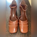Gianni Bini Gianna Bini Caramel Brown Leather Pumps - size 7 Photo 1