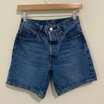 Levi's 501 Mid Thigh High Rise Denim Shorts size 24 Photo 2