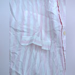 Victoria's Secret  Women’s Casual Classic Pink Striped Button Down Pajama Shirt Photo 4