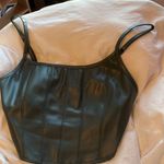 leather green top Size L Photo 0
