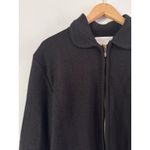 Casual Corner Black 100% Wool Full Zip Cardigan Sweater Women’s Size Large Photo 3