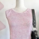 Talbots ‎ Pink Crochet Top, Cottagecore Coastal Boho Romantic Medium Vacation Photo 1
