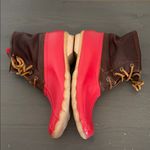 Sperry  Women’s Waterproof Duck Boots Red Brown Leather Fleece Lined Size 8 Photo 9