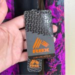 RBX Black & Purple Abstract Floral 1/2 Zip Athletic Pullover M Size M Photo 9