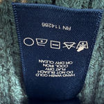 Frye  Knit Hat Color Block Knitted Beanie Fatigue Green Tan White One Size Photo 5