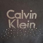 Calvin Klein Glittery‎ Long Sleeve Shirt Size Medium Black Photo 1