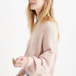 Madewell Gladwell Balloon-Sleeve Wool Alpaca Pullover Sweater Heather Rose Photo 1