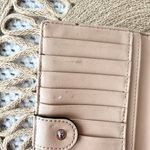 Kate Spade  Black Pebbled Leather Bifold Wallet Pink Blush Interior Snap Button Photo 8