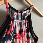 London Times Geometric Halter Maxi Dress Pink Blue Black Size 10 Boho Photo 3
