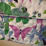 Vera Bradley Spring Butterfly Nicole Sateen Limited Edition Hand Bag‎ 11x9” I White Photo 1