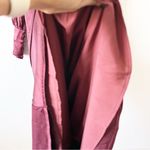 Veiled Long Sleeve Maxi Dress in Burgundy Red Size L Photo 5