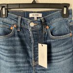 RE/DONE $265 NWT  90s HIGH RISE ANKLE CROP DEEP SAPHIRE JEANS SZ 25 Photo 4