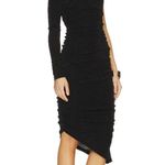 Likely  Mindy One-Shoulder Long Sleeve Asymmetric Hem Dress in Black Size US 0 Photo 1