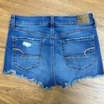 Universal Threads Universal Thread Womens High Rise Short Shorts Raw Hem Denim Cotton Stretch Sz 8 Photo 1