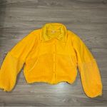 Free People Movement Adventure Waits Fleece Jacket Lined Size Medium Yellow Photo 1