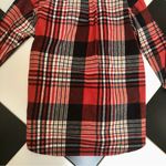 Scotch & Soda  Plaid Shacket Oversized Button Down Shirt Jacket Red Black Grunge Photo 13