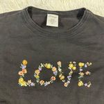 women’s graphic print floral love crewneck Black Size M Photo 1