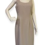 Elegant Beige Women's Dress & Jacket Tan Size 8 Photo 5