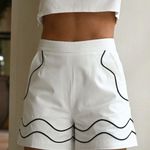 Yellow The Label White Shorts Photo 0