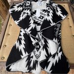 John Paul Richard Black and White Women's Cardigan Vest Sweater L Size L Photo 2