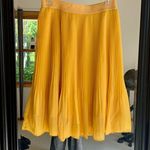 A New Day  Yellow Pleated Skirt Photo 1