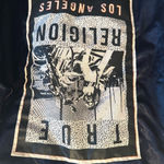 True Religion  Women’s Moto Girl Satin Bomber Jacket size Small Photo 4