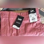 Lee  Coral "Mallory" 20M Ultra Soft Waistband Coral Mid Rise Utility Shorts Photo 2