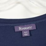 Roamans Plus Size 18W‎ 20W Sweatshirt Top Rhinestone Sleeve Studded Blue 1070 Photo 8
