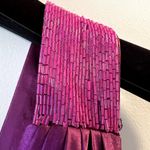 Jovani  maxi gown dress pink embroidered size 4 cross back V-neck Photo 7