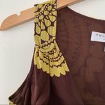 Trina Turk brown yellow V Neck empire waist tank Photo 2