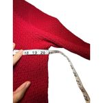 Talbots Red Double Breasted Knit Button Front Blazer Sweater Jacket Women's M Photo 3