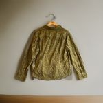 J.Crew   Classic Fit  Lace  Lined Button Up Top Shirt  In Moss Green  Size 10 Photo 1