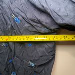 Free People NWT  Navy Blue Floral Embroidered Beaded Flowy Blouse Women's Small Photo 8