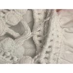 Solitaire Swim Solitaire Swim White Tunic Cover-Up Medium Lace V-Neck Embroidered Bell Sleeve Photo 8