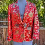 Charlotte Ford II Jacket Blazer Size 8 Red Photo 9