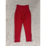 Kate Spade Beyond Yoga Red Bow Activewear Leggings Xs Stretch Cropped Photo 4