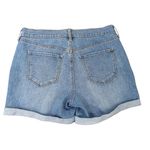 Old Navy  Women's‎ Denim Jean Whiskering Rolled Hem Mom Shorts Blue 8 Photo 1