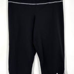 Adidas Women’s Black Silver Reflective Cropped Compression Leggings Pants Large Photo 0