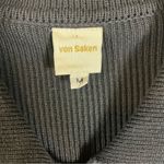 VON Saken Women’s Black Heavy Cotton Sweater Jacket Toggle Buttons Black L Size M Photo 8