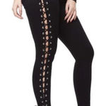 Good American  Good Legs Black Lace Up 8/29 Jeans Pants Photo 0